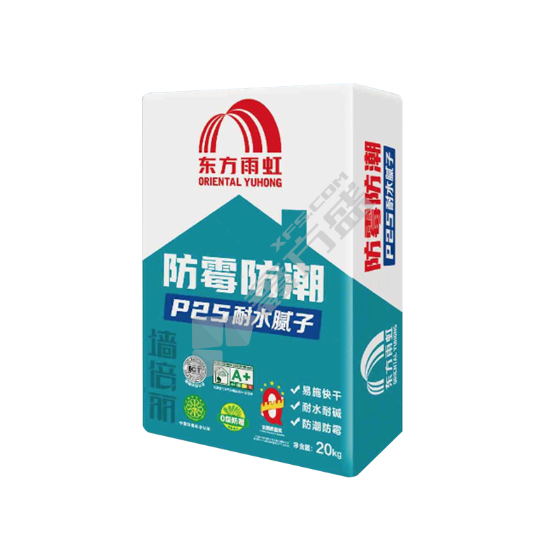 东方雨虹 墙倍丽 P25防霉防潮耐水腻子 20kg 白色