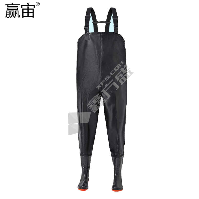 赢宙 半身连体下水裤 40码 黑色