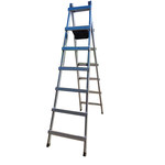 增茂 碳钢人字梯 高2.4m 承重150kg 7步