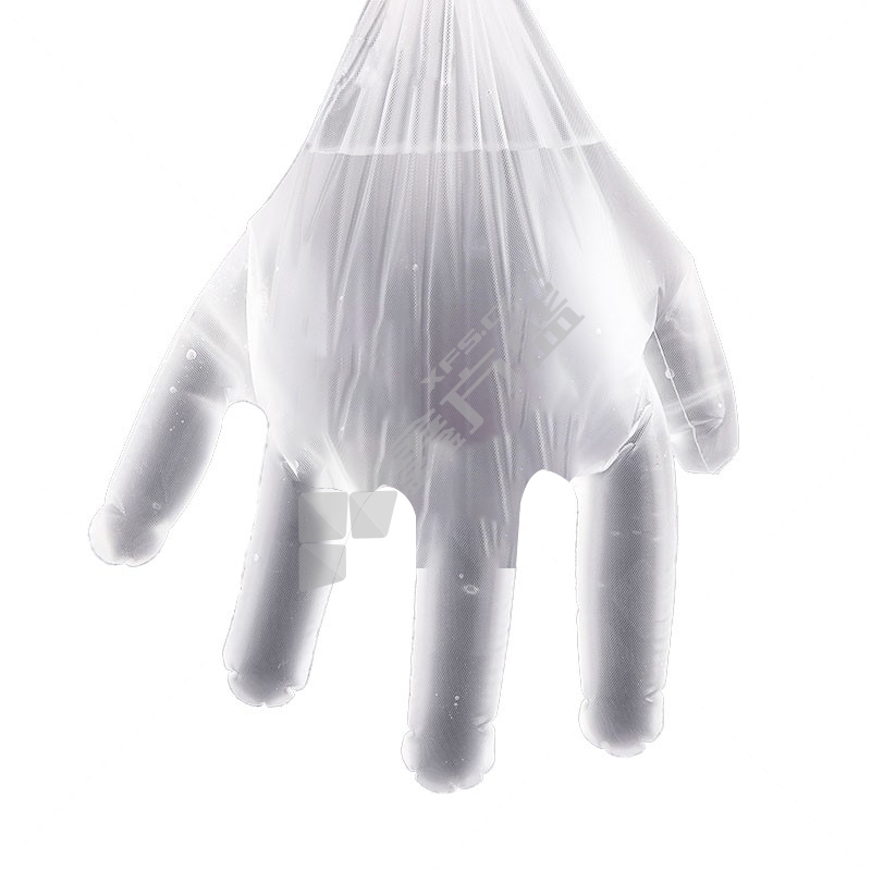 爱马斯 DCPE100C 一次性CPE食品手套 均码 透明色