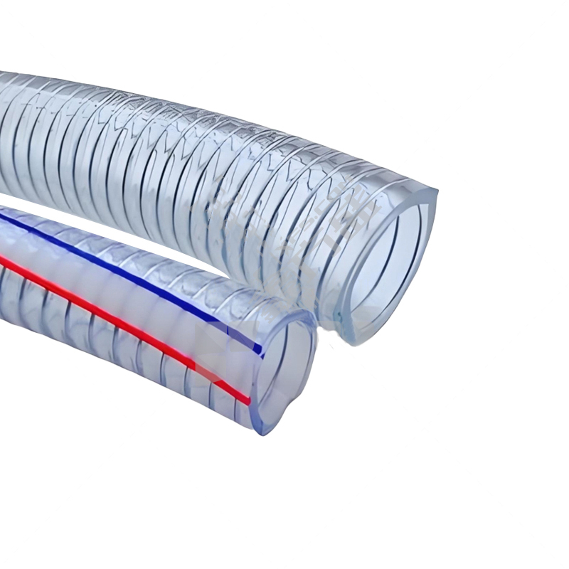 时代 透明 PVC食品级钢丝增强管 内径64mm 5.5mm 30m 60kg
