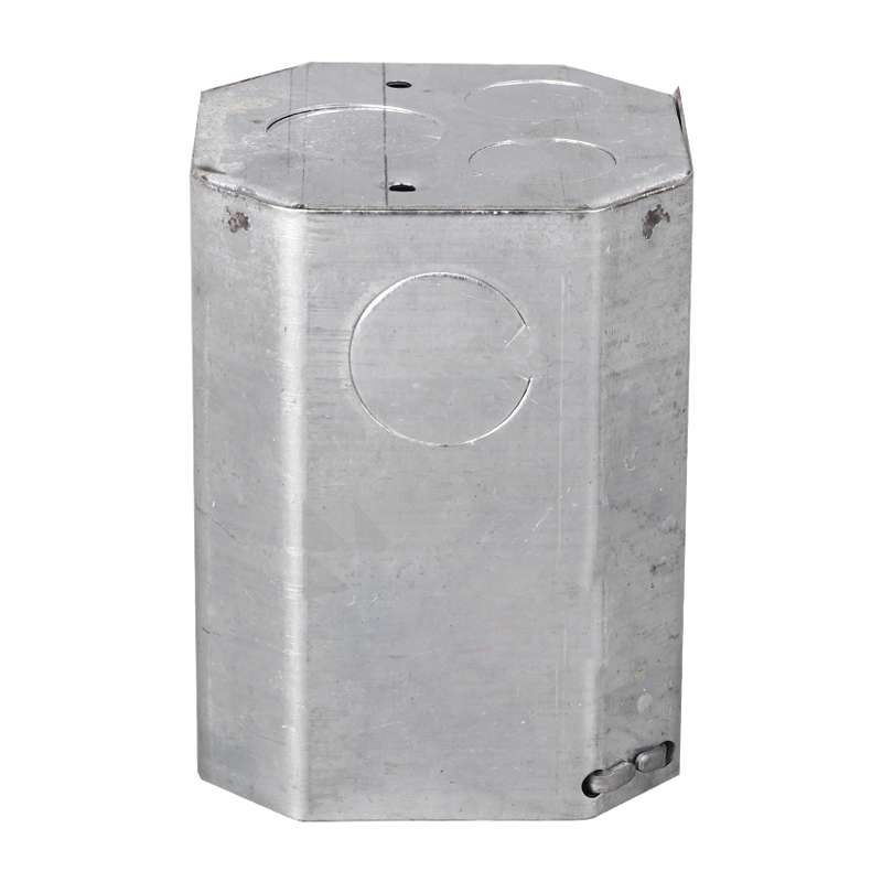 羽雁 镀锌焊接八角盒 50mm 1.2mm 4分20孔