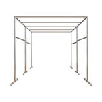 臻远 镀锌钢管 金属衣帽架 长200*宽200*高160cm 银色