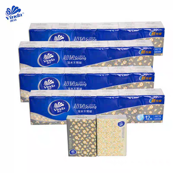 维达 V0012-4 超韧迷你手帕纸 4层 7张/包 12包/条 36条/箱