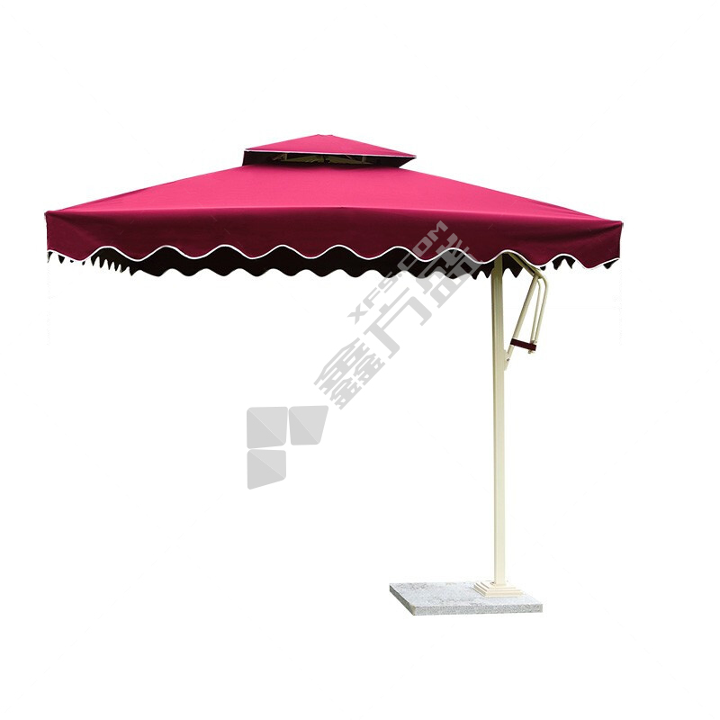 配约50kg大理石底座罗马伞 2.1*2.1米高2.5米 红色