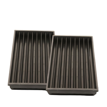 沪洋 加厚注塑岩心箱 6槽 6.5*52.5*105cm 黑色