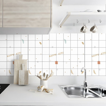 墨斗鱼 PET 厨房防油贴纸 0.6*3m 快乐生活