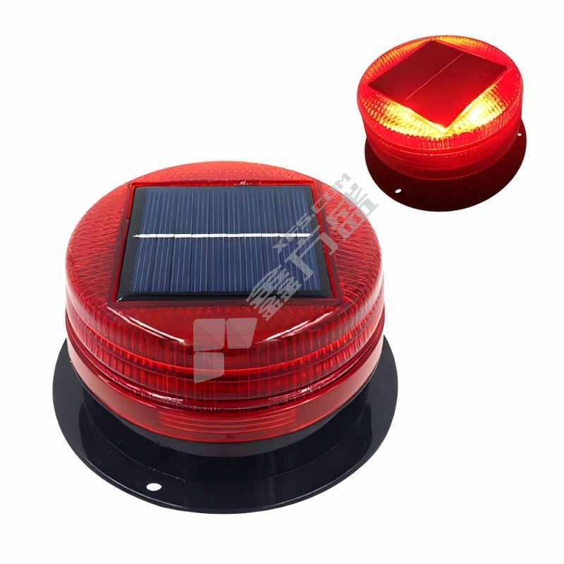 沪洋 太阳能磁吸爆闪警示灯 3.7V 红色 无声音