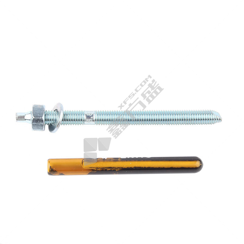 特盾 Q235 蓝白锌 5.8级 化学锚栓含胶管 M10  130mm