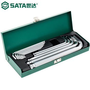 世达 加长球头内六角扳手14件套 1.5~17mm 14件套 09141