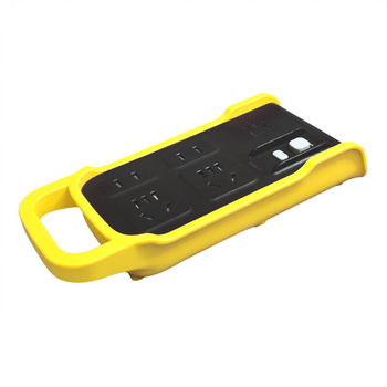 公牛 2位两孔+2位五孔 新国标施工插排（摔不烂） C5(F) 10A 无开关 无线 黄色