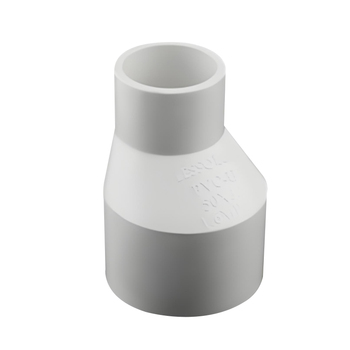 联塑 白色 PVC-U给水偏心异径直通 90*63