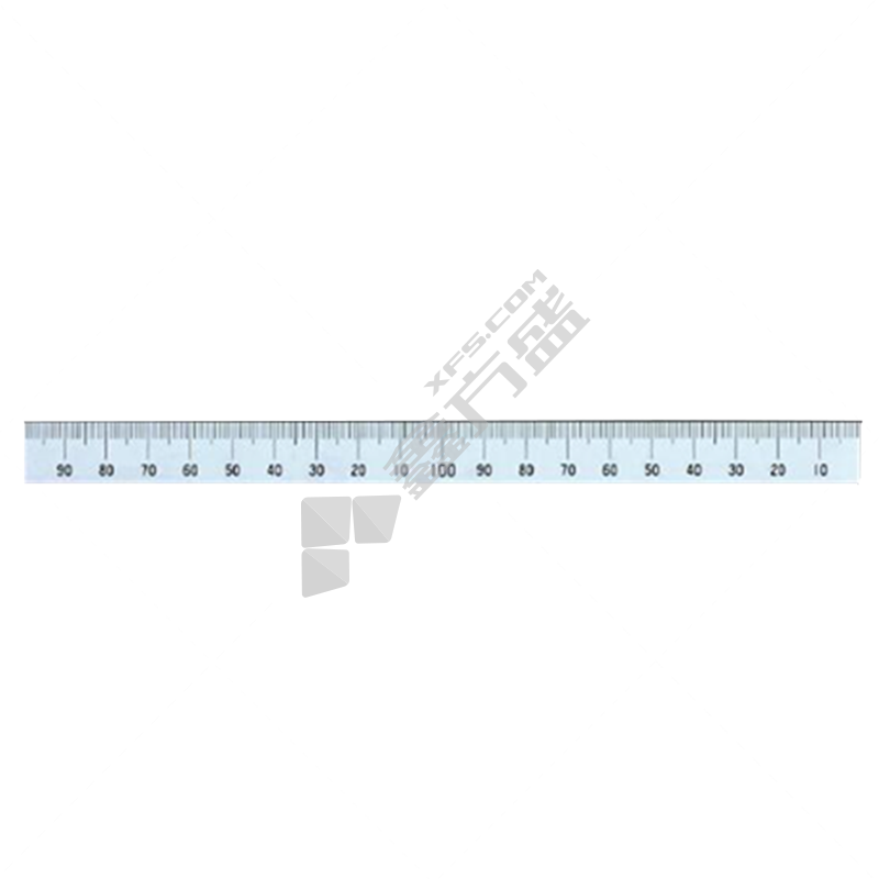 亲和测定 上段右基点刻度无孔机器用直尺 14139 500mm ±0.15mm 15mm
