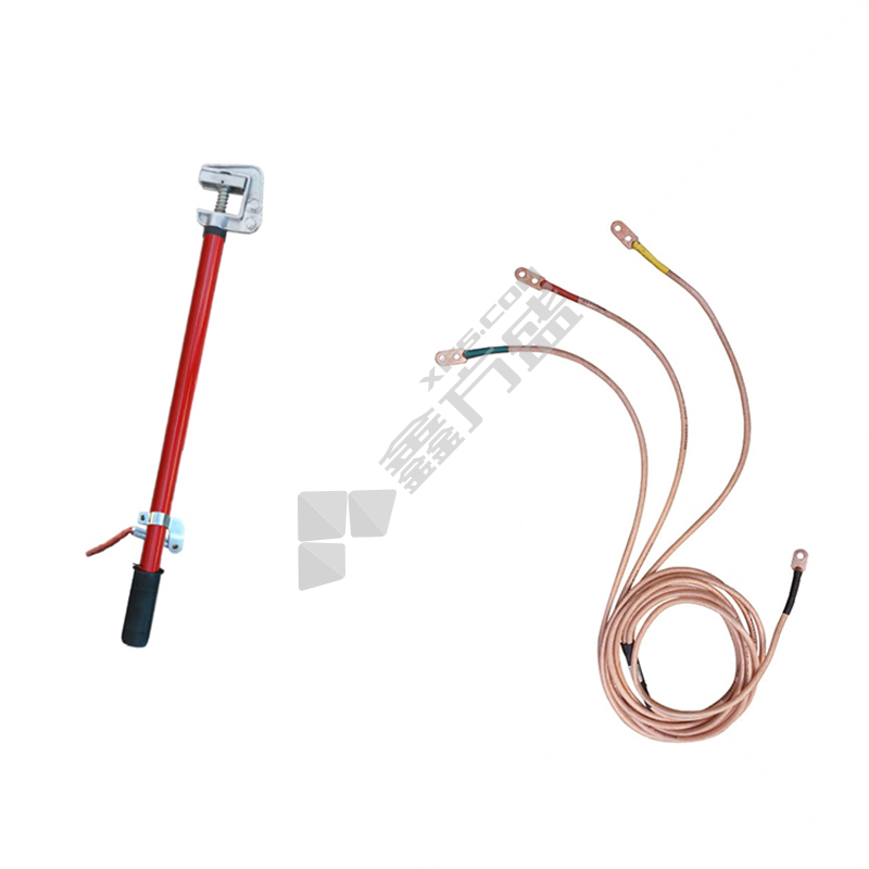 国昊电力 挂钩螺旋双簧接地线套装 35平方 3*3m+8m 220kV 3m