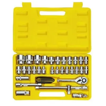 韦德 WAYDE 12.5mm系列 32件镜面抛光套筒扳手组套 100532 8-32mm