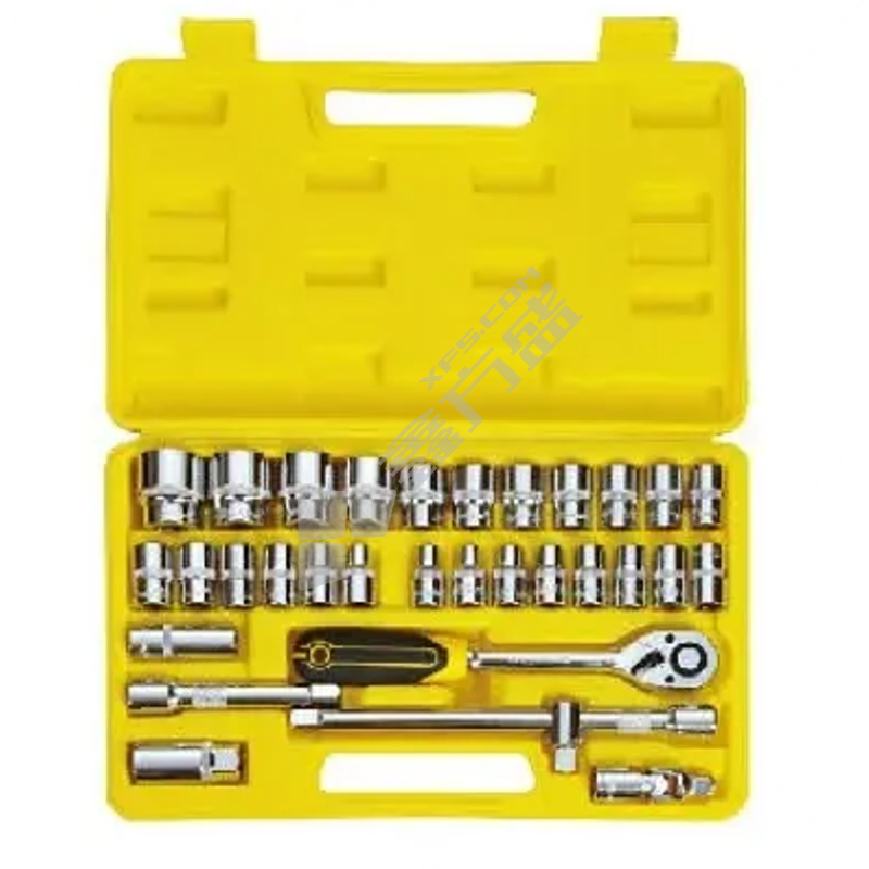 韦德 WAYDE 12.5mm系列 32件镜面抛光套筒扳手组套 100532 8-32mm