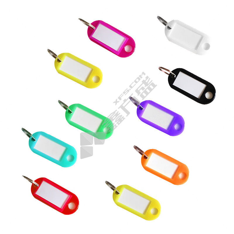 得印 9848 单面钥匙牌 2.2*5cm 彩色 50个/筒