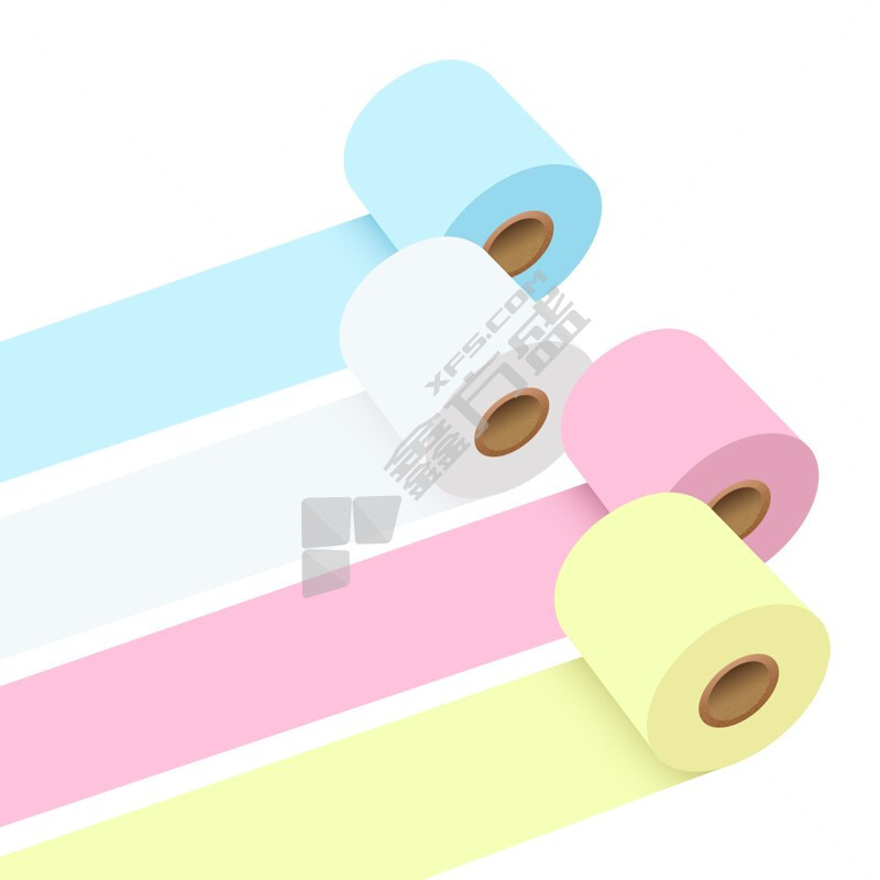 得印 彩色热敏纸 57*30mm 竖版 4卷/盒