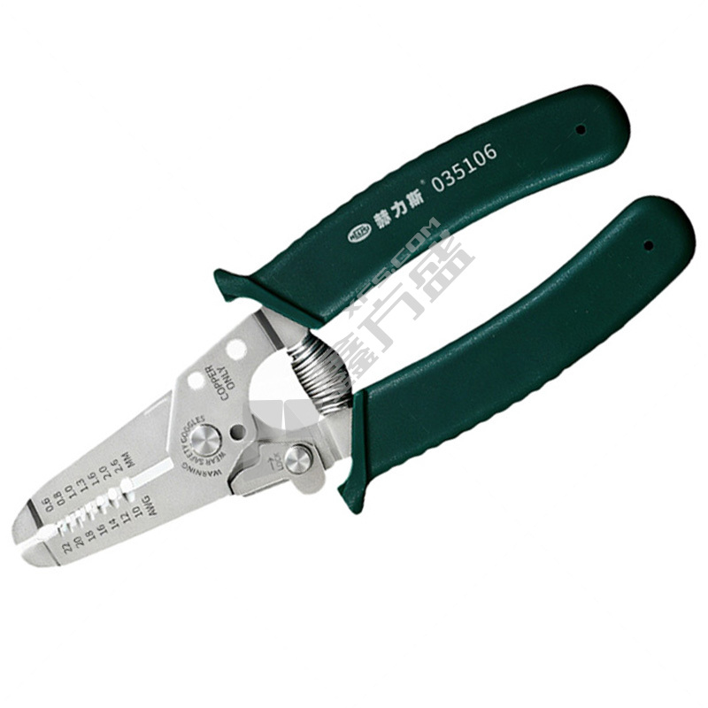 赫力斯 磨齿剥线钳子 0.6-2.6mm 6" 035106 (单位：把)