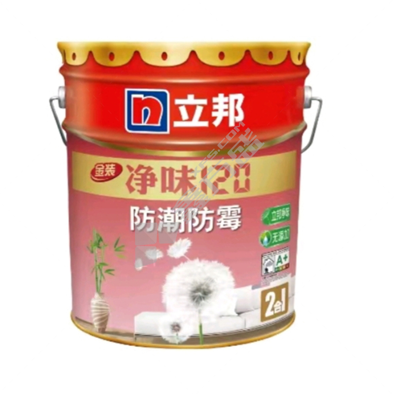 立邦 金装净味120 二合一防潮防霉内墙乳胶漆 18L 白色