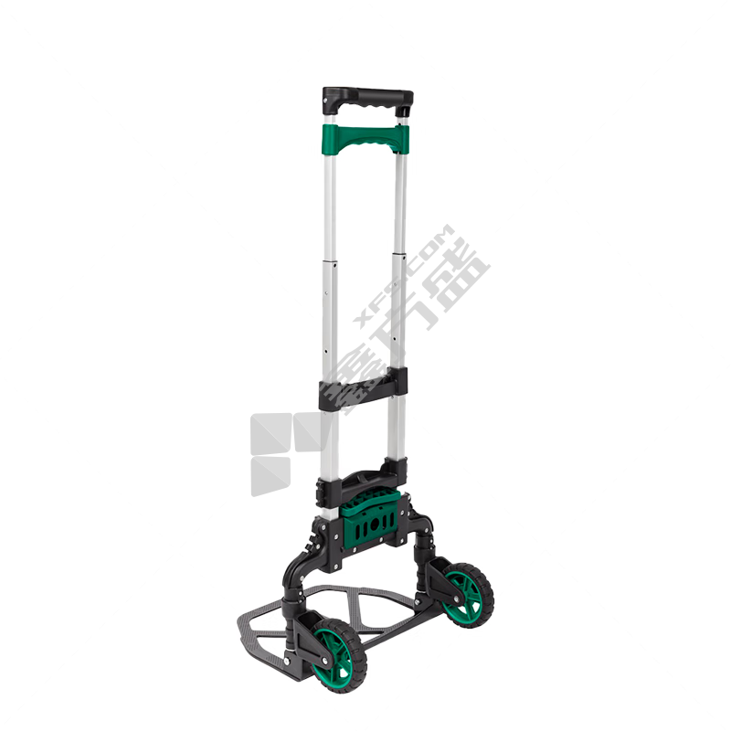世达 95502 便携折叠式手推车 静音脚轮 400*408*1000mm 68kg 绿黑色