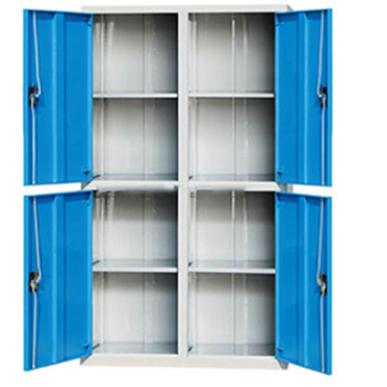 锐德 REDER 4层层板上下双开铁门型置物柜 4门独立锁 C104018-4(4门独立锁）