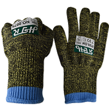 海太尔 10针进口芳纶迷彩钢丝点塑防割手套 L 迷彩色 0079