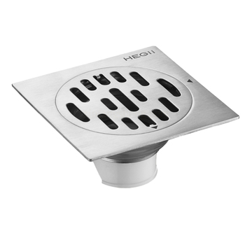 恒洁 HMD1E007 地漏 100*100mm 不锈钢 DN50 镀铬