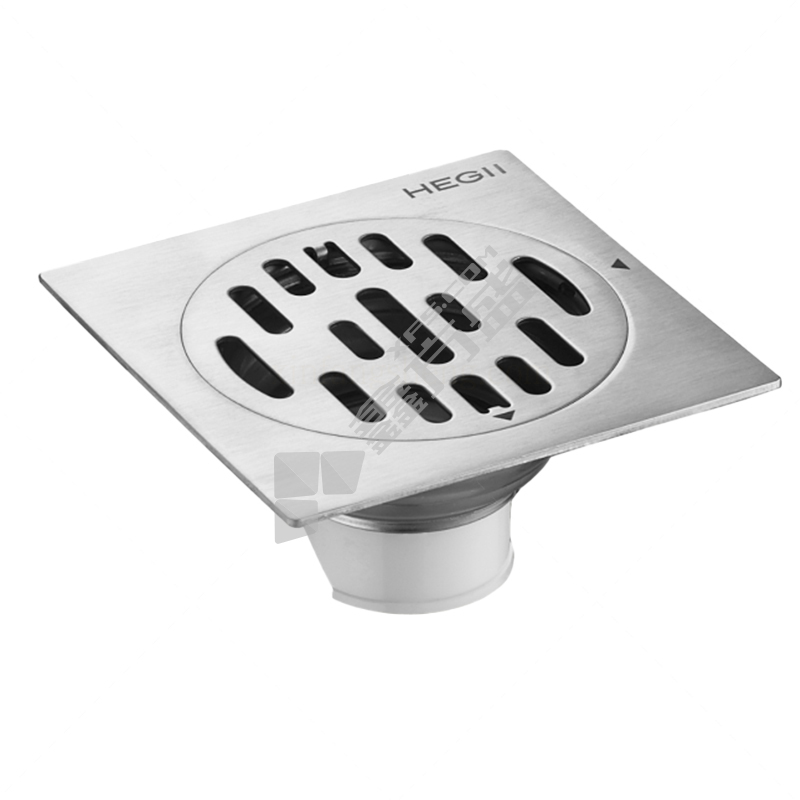 恒洁 HMD1E007 地漏 100*100mm 不锈钢 DN50 镀铬
