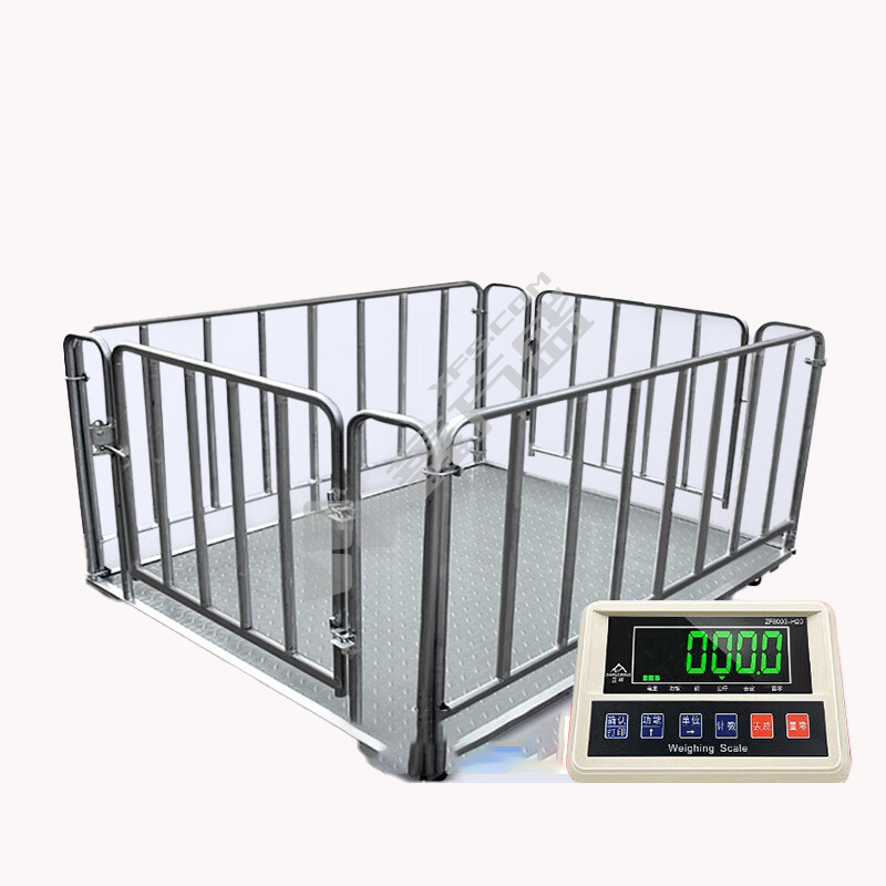 正峰 电子磅秤带围栏 3T 1.2*2.0m 0.5kg