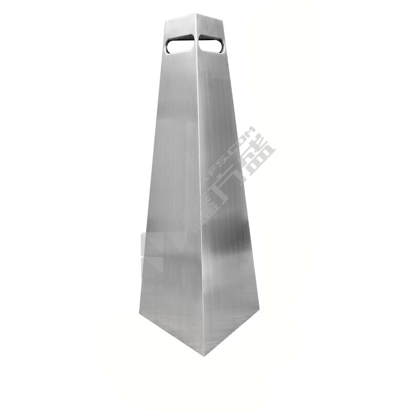 锦安行 201不锈钢 三角形路锥 132*315*720mm 银色 约2.8kg