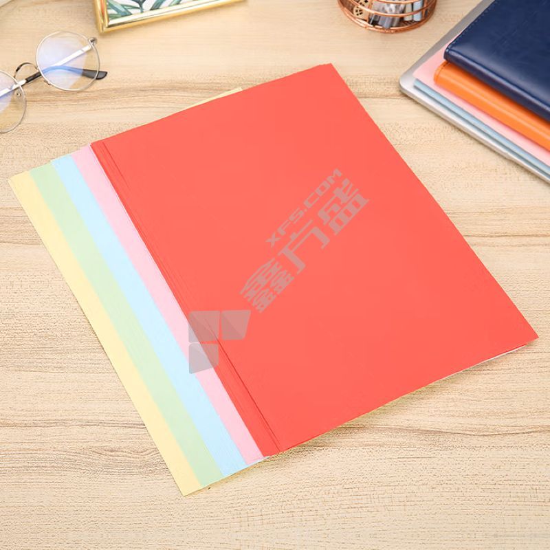 馨典 彩色复印纸 五色混装 浅绿色 浅粉色 浅蓝色 浅黄色 大红色 80g 100张 210*297mm