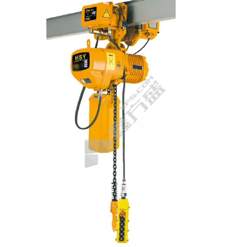 沪工 HSY型环链运行式单速电动葫芦 0.5T*3m-HSY0.5-01