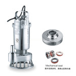 新界 全不锈钢316潜水排污泵 WQ50-10-3S法兰 380V
