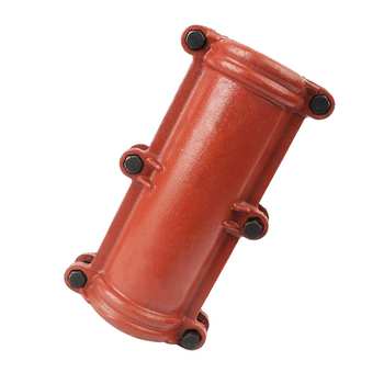 直式哈夫节 铁管 150*400 红色