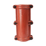 直式哈夫节 铁管 150*400 红色