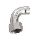 联塑LESSO 304不锈钢90°内牙弯头 单牙/承插焊 DN25*1/2寸(φ26*1/2寸mm)