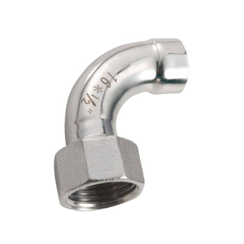 联塑LESSO 304不锈钢90°内牙弯头 单牙/承插焊 DN25*1/2寸(φ26*1/2寸mm)