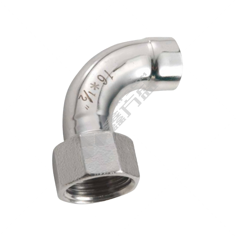 联塑LESSO 304不锈钢90°内牙弯头 单牙/承插焊 DN25*1/2寸(φ26*1/2寸mm)