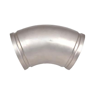 好管中联智通 304不锈钢45°沟槽式弯头 DN125
