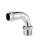 联塑LESSO 304不锈钢90°异径外牙弯头 DN25*20(φ25.4*3/4寸)