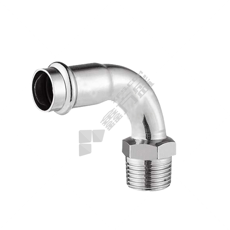 联塑LESSO 304不锈钢90°异径外牙弯头 DN25*20(φ25.4*3/4寸)