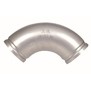 三庆 304不锈钢沟槽式90°弯头II系列短抛光 φ273*273mm