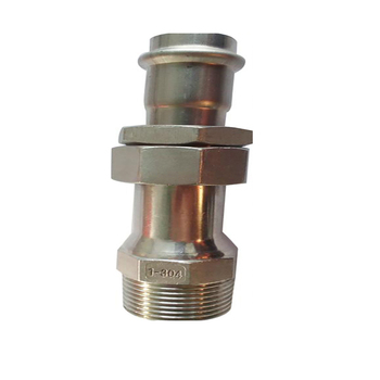 三庆 304不锈钢外螺纹移动转换接头II系列 φ42.7*1-1/2寸