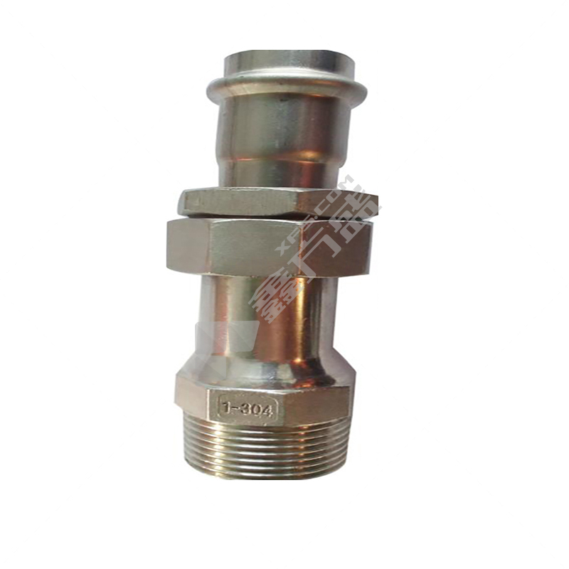 三庆 304不锈钢外螺纹移动转换接头II系列 φ42.7*1-1/2寸