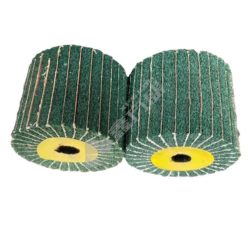 锋耐 百洁布 绿色夹砂拉丝轮 120*19*100mm 180目 8698