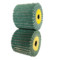 锋耐 百洁布 绿色夹砂拉丝轮 120*19*100mm 180目 8698