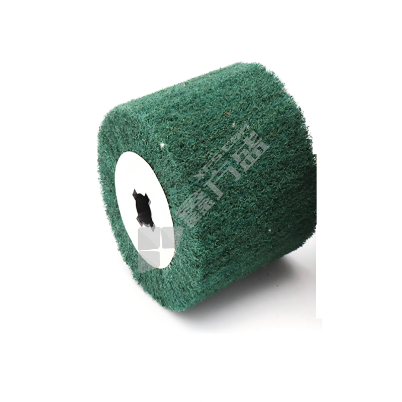 锋耐 百洁布 绿色不夹砂拉丝轮 120*19*100mm 180目 8698