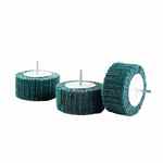 锋耐 圆形 绿色夹砂带柄磨头 30*25*6mm 180目 百洁布