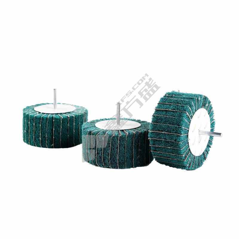 锋耐 圆形 绿色夹砂带柄磨头 30*25*6mm 180目 百洁布
